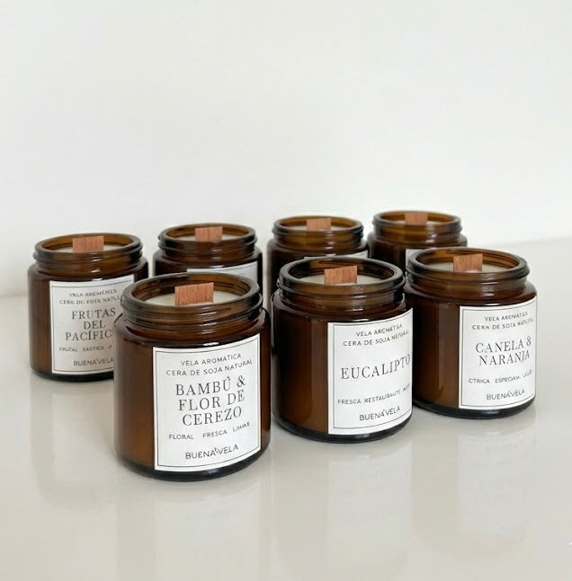 Velas Aromáticas ámbar