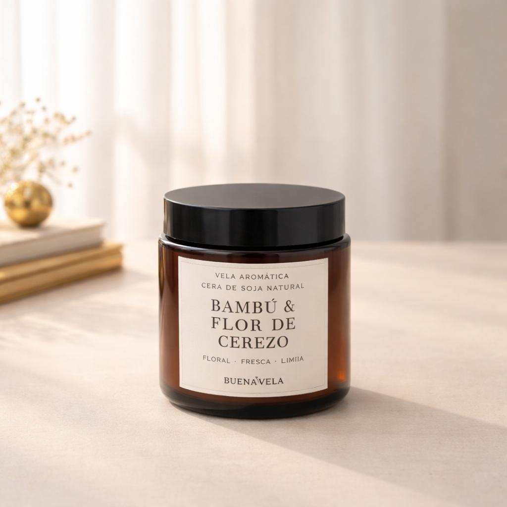 Vela Aromática - Bambú & Flor de Cerezo