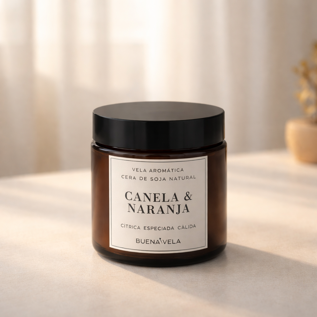 Vela Aromática - Canela & Naranja